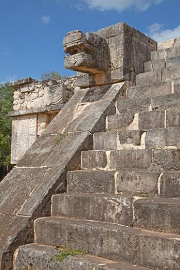 The Maya ruins of Chichén Itzá, on Mexico’s Yucatán peninsula, include the Warriors’ Temple pictured here.